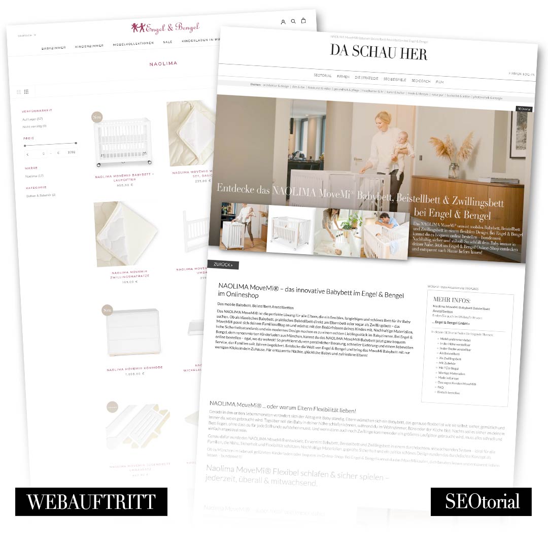 Engel & Bengel zeigt Naolima MoveMi Babybetten