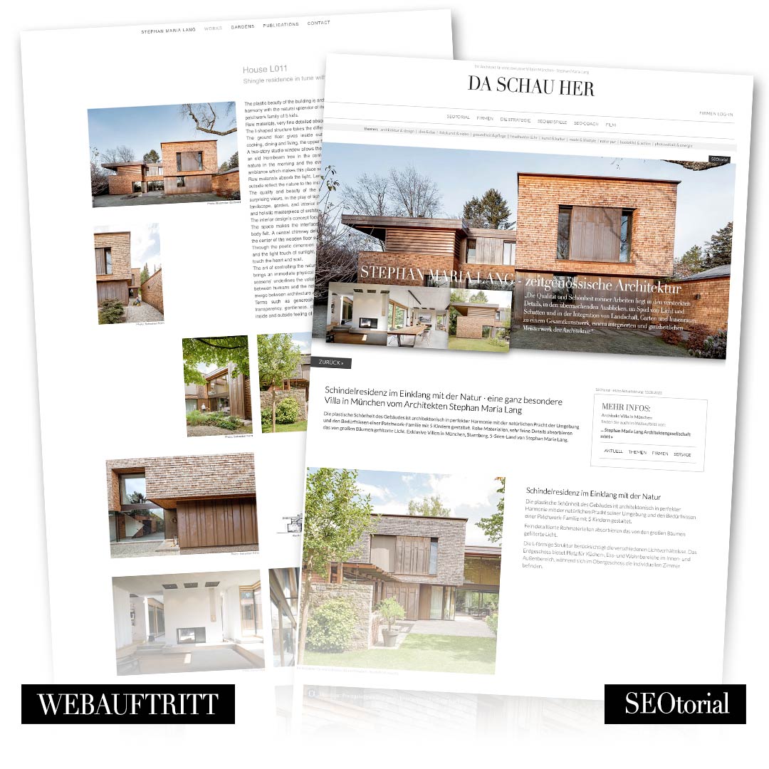Ihr Architekt für eine Villa in München ... Stephan Maria Lang