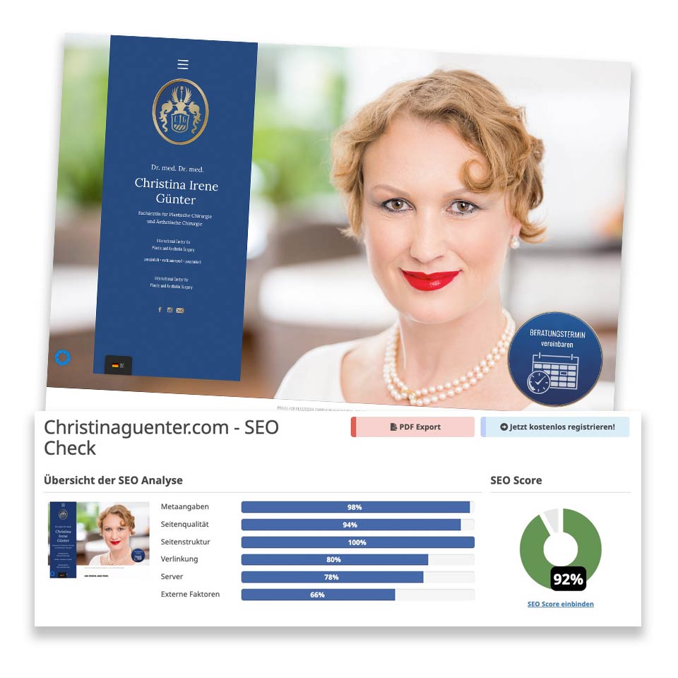 SEO ...  Plastische Chirirgie München Dr. Dr. christinagünter in München durch da-schau-her.de
