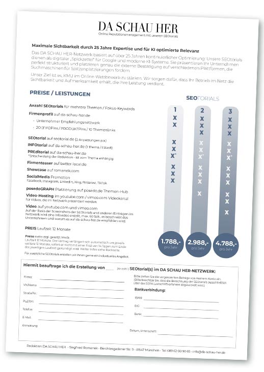 Bestellblatt SEOtorials von da-schau-her.de