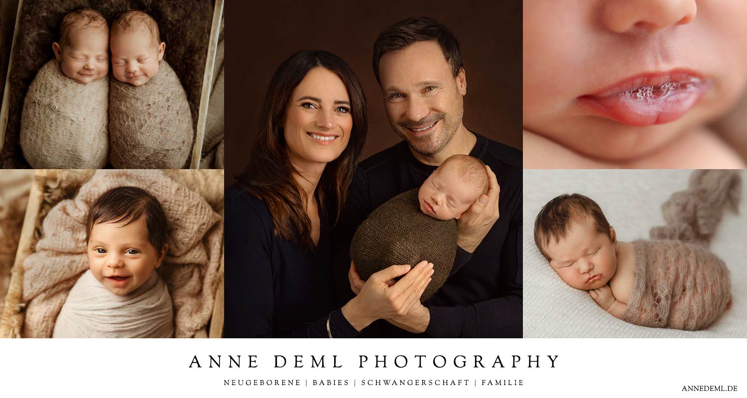 Newbornshoting Neugeborenenshooting in München von Anne Deml Babybfotografin
