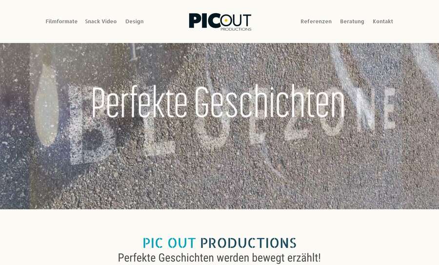 PIC OUT PRODUCTIONS - Filmproduktion,Typo & Animation, Grafikdesign