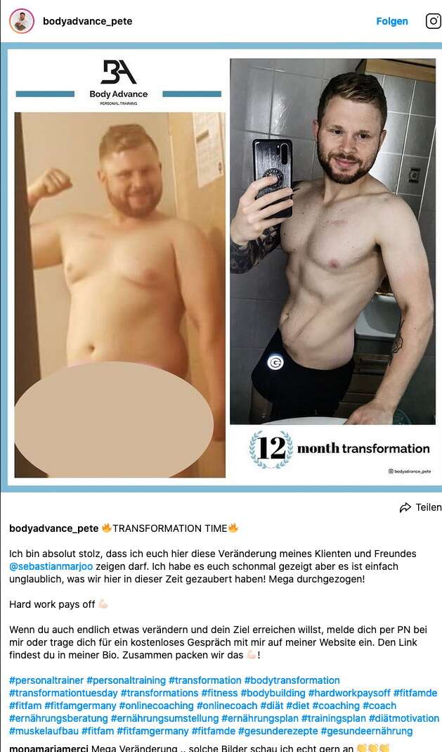  Body Advance - Online Fitness mit Peter Jacob. Fitness Coaching online / Online Personal Trainer in Gebesee bei Erfurt